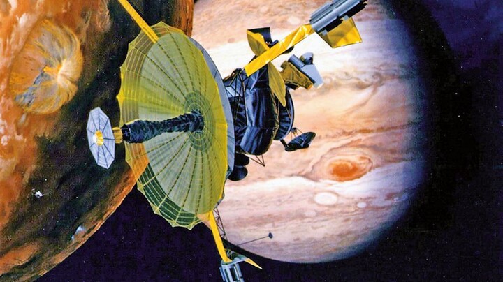 Planmäßig verglüht: Die Nasa-Raumsonde "Galileo" (grafische Darstellung) hatte wichtige Erkenntnisse über den Jupiter und seine Monde geliefert Foto: Nasa / picture-alliance / dpa